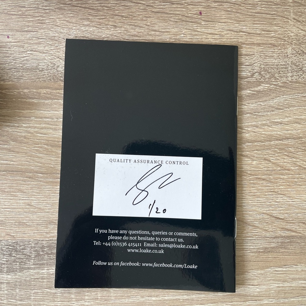 Loake Quality Assurance Control Card